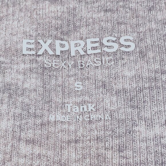 Express Sequin Tank Top-Cropped-Size Small-Gray & Black-Sparkle-Dance-Spring - Picture 11 of 11
